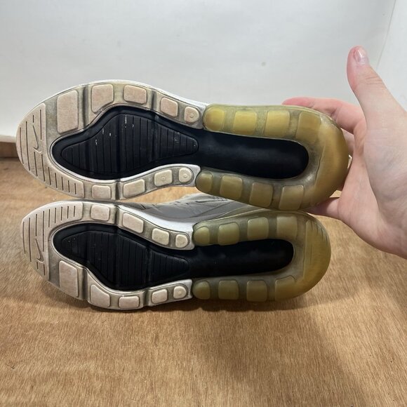 Nike Air Max 270 Women's Size 7.5 AH6789-100 White Black Running Athletic Shoes - Picture 10 of 12